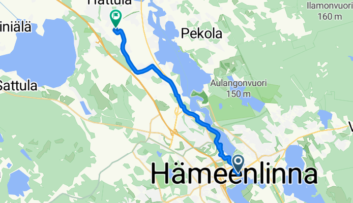 Arvi Kariston katu, Hämeenlinna do Tallitie, Parola