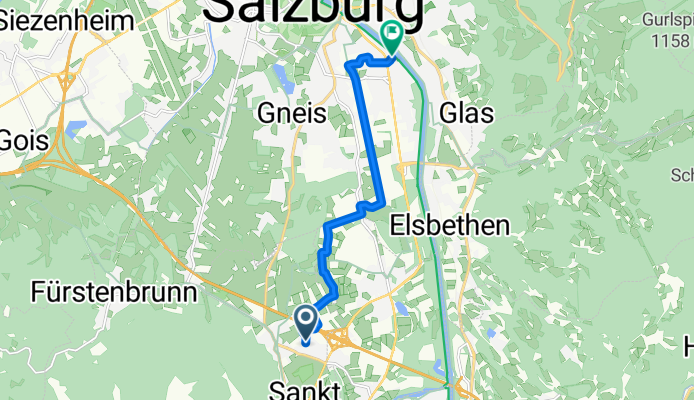 Otto-Glöckel-Straße, Grödig nach Überfuhrsteg, Salzburg