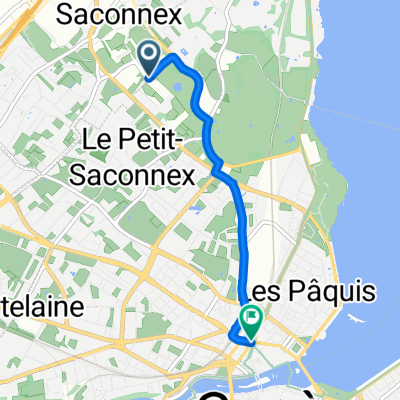 Rue Michelle-Nicod, Geneva to Rue Rousseau, Geneva