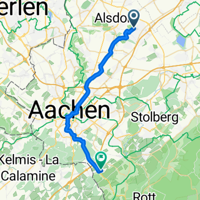 Alsdorf nach Hirzenrott, Aachen