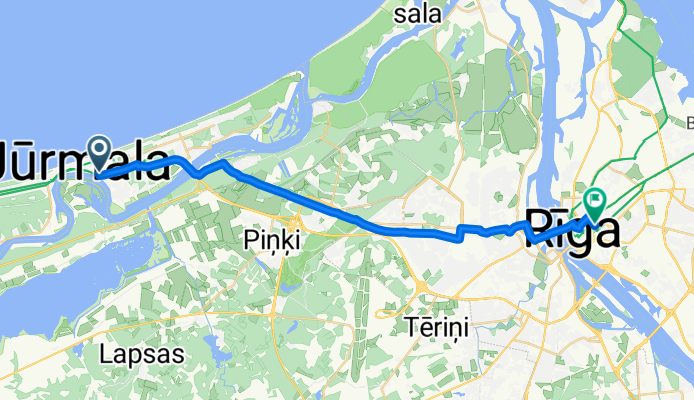 Jomas iela to Krišjāņa Barona iela