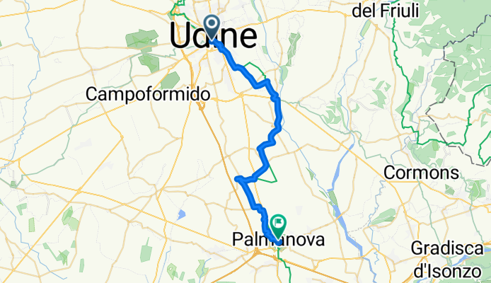 Udine nach Borgo Aquileia, Palmanova