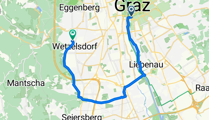 Wielandgasse, Graz nach Josef-Posch-Straße, Graz