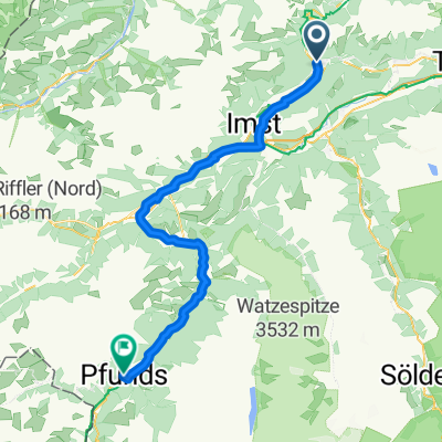 Nassereith  nach Pfunds