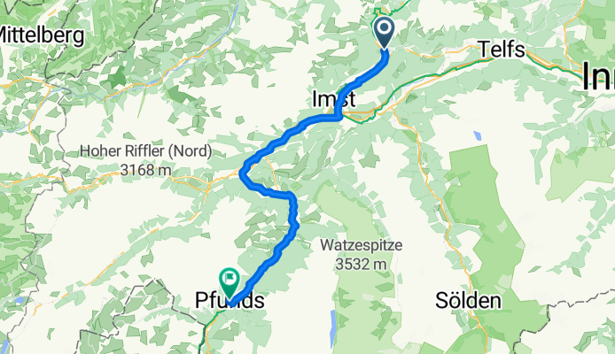 Nassereith  nach Pfunds