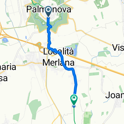 Piazza Grande, Palmanova nach Via Torat, Cervignano del Friuli