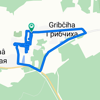деревня Грибчиха до деревня Грибчиха