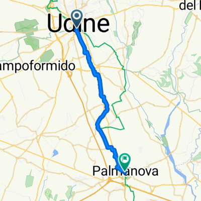 Via Nicolò Lionello, Udine nach Piazza Grande, Palmanova