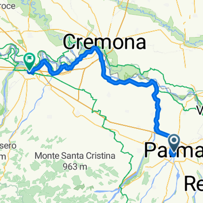 Via Eleonora Duse, Parma nach Vicolo San Paolo, Piacenza