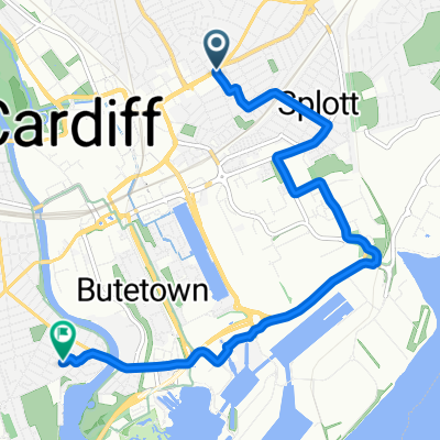 Southey Street, Cardiff to Bradford Street, Cardiff