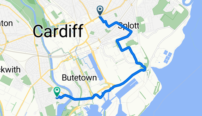 Southey Street, Cardiff to Bradford Street, Cardiff