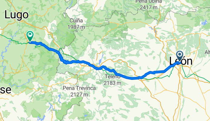 Route to AC Hotel León San Antonio