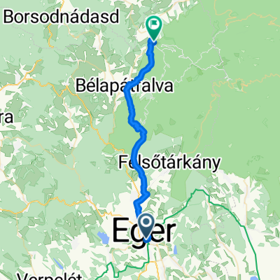 Deák Ferenc utca, Eger - Park utca, Szilvásvárad