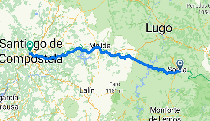 From Sarria to Santiago de Compostela