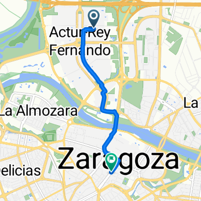 Calle de José Luis Borau, Zaragoza a Paseo de la Independencia, Zaragoza