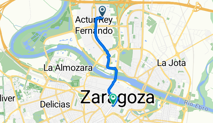 Calle de José Luis Borau, Zaragoza a Paseo de la Independencia, Zaragoza