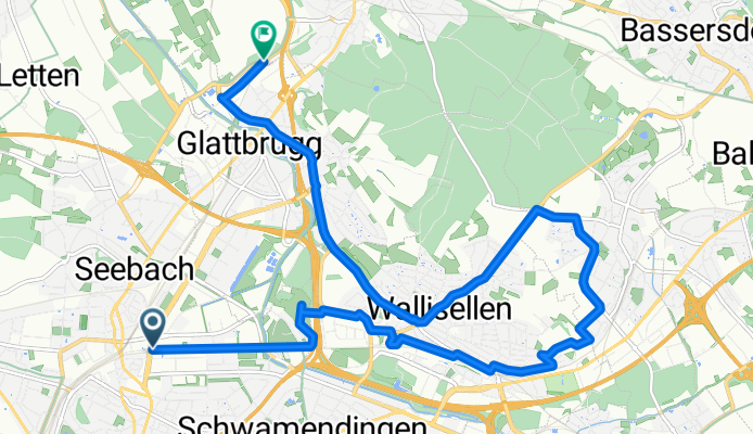 Andreasstrasse to Kloten Balsberg