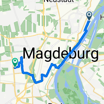 Alte Neustadt, Magdeburg nach Schleiermacherstraße, Magdeburg