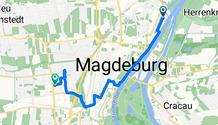 Alte Neustadt, Magdeburg nach Schleiermacherstraße, Magdeburg