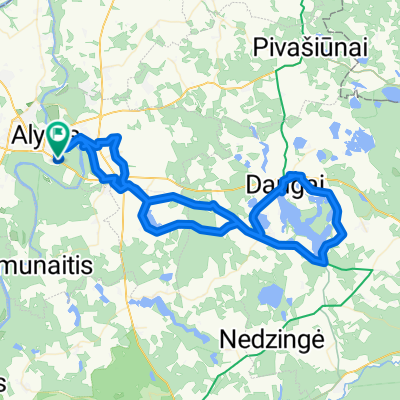 Alytus - Bukauciskes - Daugai - Alytus