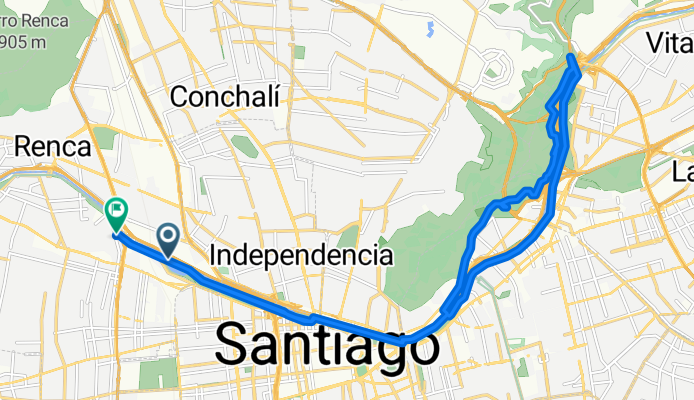 Avenida Costanera Sur, Quinta Normal a Aviador Bleriot, Quinta Normal