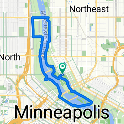 NE Sixth Ave, Minneapolis to NE Sixth Ave, Minneapolis