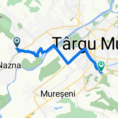Route from Strada Păşunii