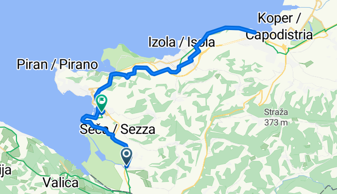 Sečovlje, Sečovlje do Cesta Solinarjev, Portorož