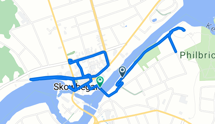 Mt Pleasant Ave, Skowhegan to Mt Pleasant Ave, Skowhegan