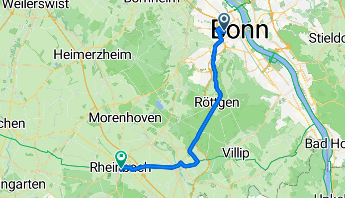 Bornheimer Straße, Bonn nach Weiherstraße, Rheinbach