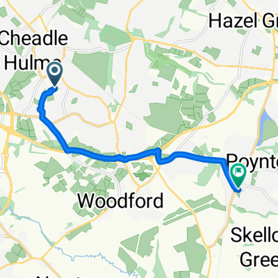 Woods Lane, Cheadle to Barnaby Road, Stockport