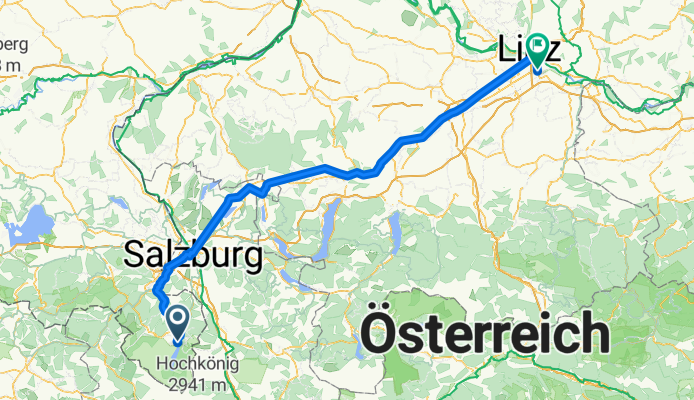 Seestraße, Schönau am Königssee nach Wiener Straße, Linz