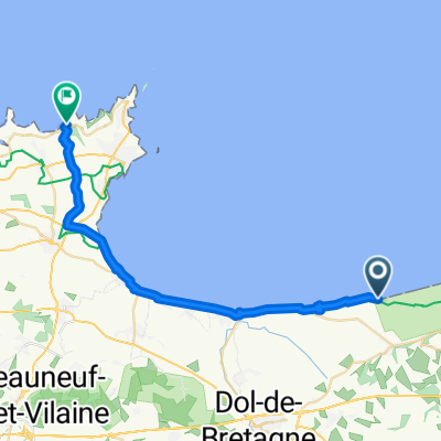 J85M+24 to Le Fort du Guesclin