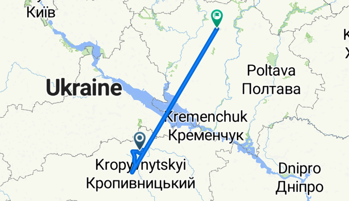 маршрут из вул. Авдієвського