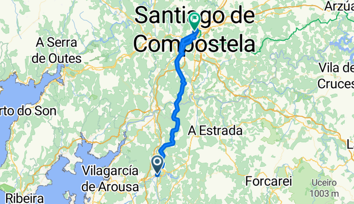 Pontevedra - Valga + Valga - Santiago de Compostela