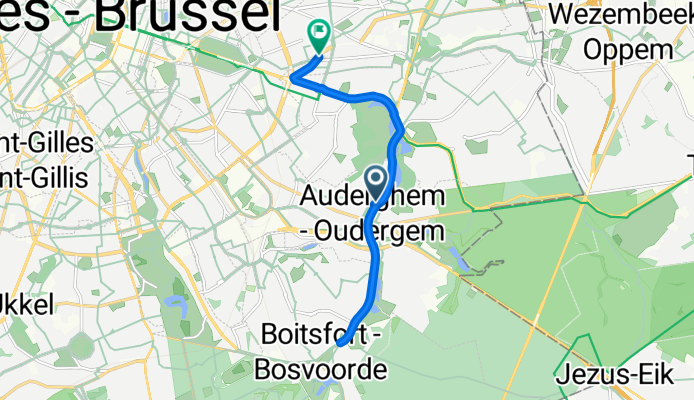 Place Félix Govaert, Auderghem to Avenue Victor Gilsoul, Woluwe-Saint-Lambert