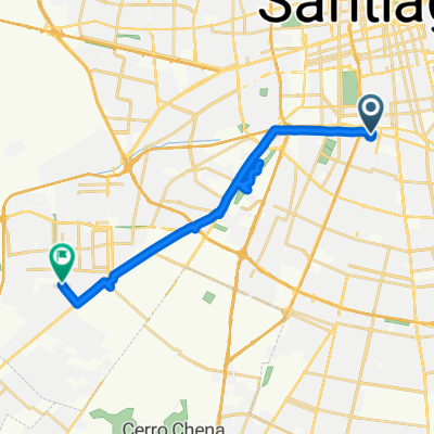 Ruta a Avenida Poniente