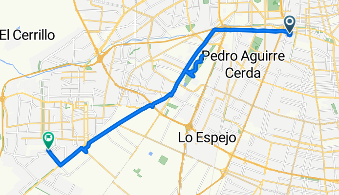 Ruta a Avenida Poniente