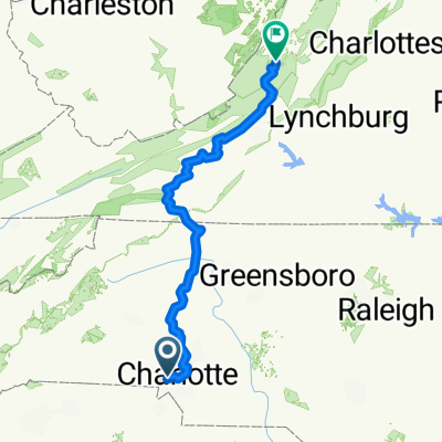 Charlotte Intl to Douthat SP (Paths H)