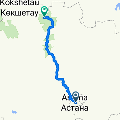 Астана - Боровое на велосипеде Trinx