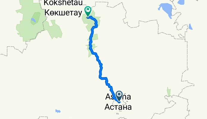 Астана - Боровое на велосипеде Trinx