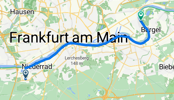 Lyoner Straße, Frankfurt am Main nach Helmut-Sittler-Promenade, Frankfurt am Main