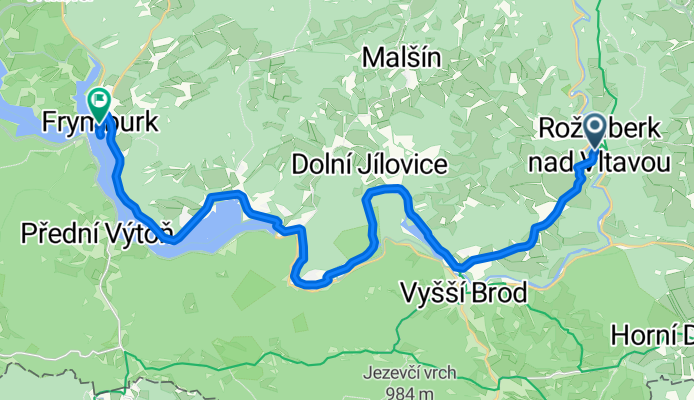 Vyšší Brod - Frymburk