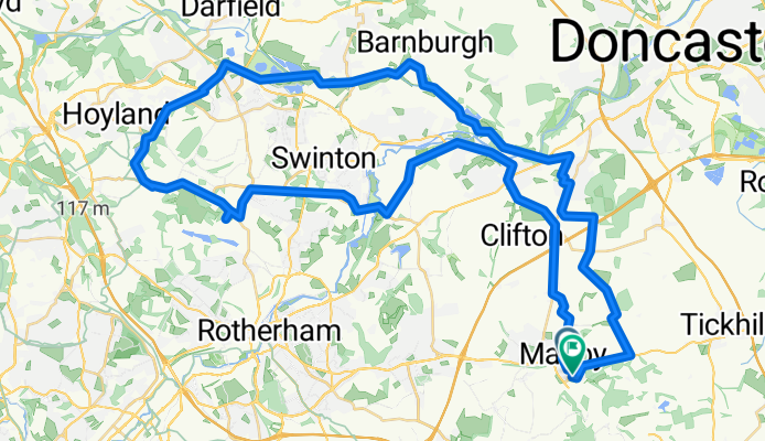 Attlee Close, Rotherham to Attlee Close, Rotherham