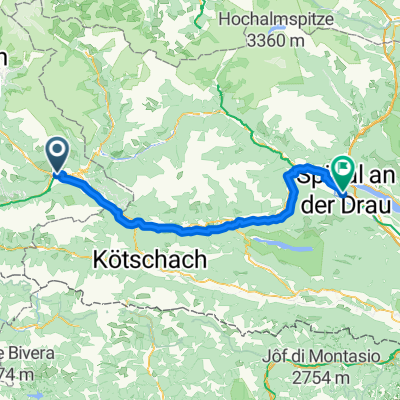 Bahnhofsplatz, Lienz to Spittal an der Drau