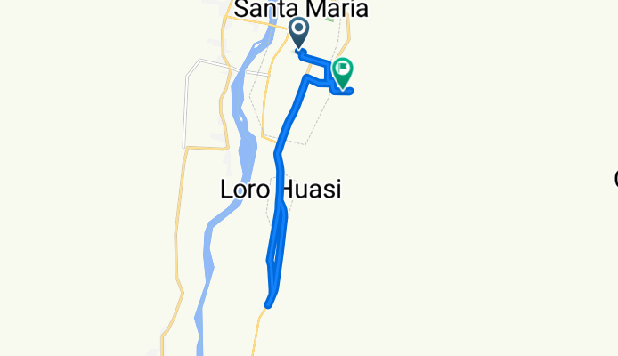 Ruta desde Santa María