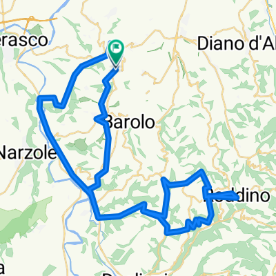 Route in La Morra