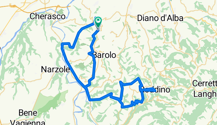 Route in La Morra