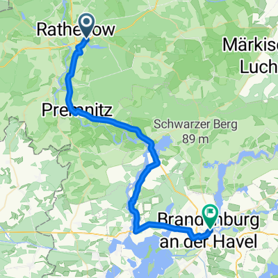 Dunckerplatz, Rathenow nach Altstädtischer Markt, Brandenburg an der Havel