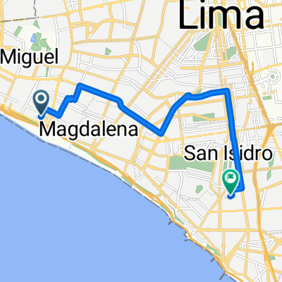 Departamento de Lima a Calle Elías Aguirre, Lima